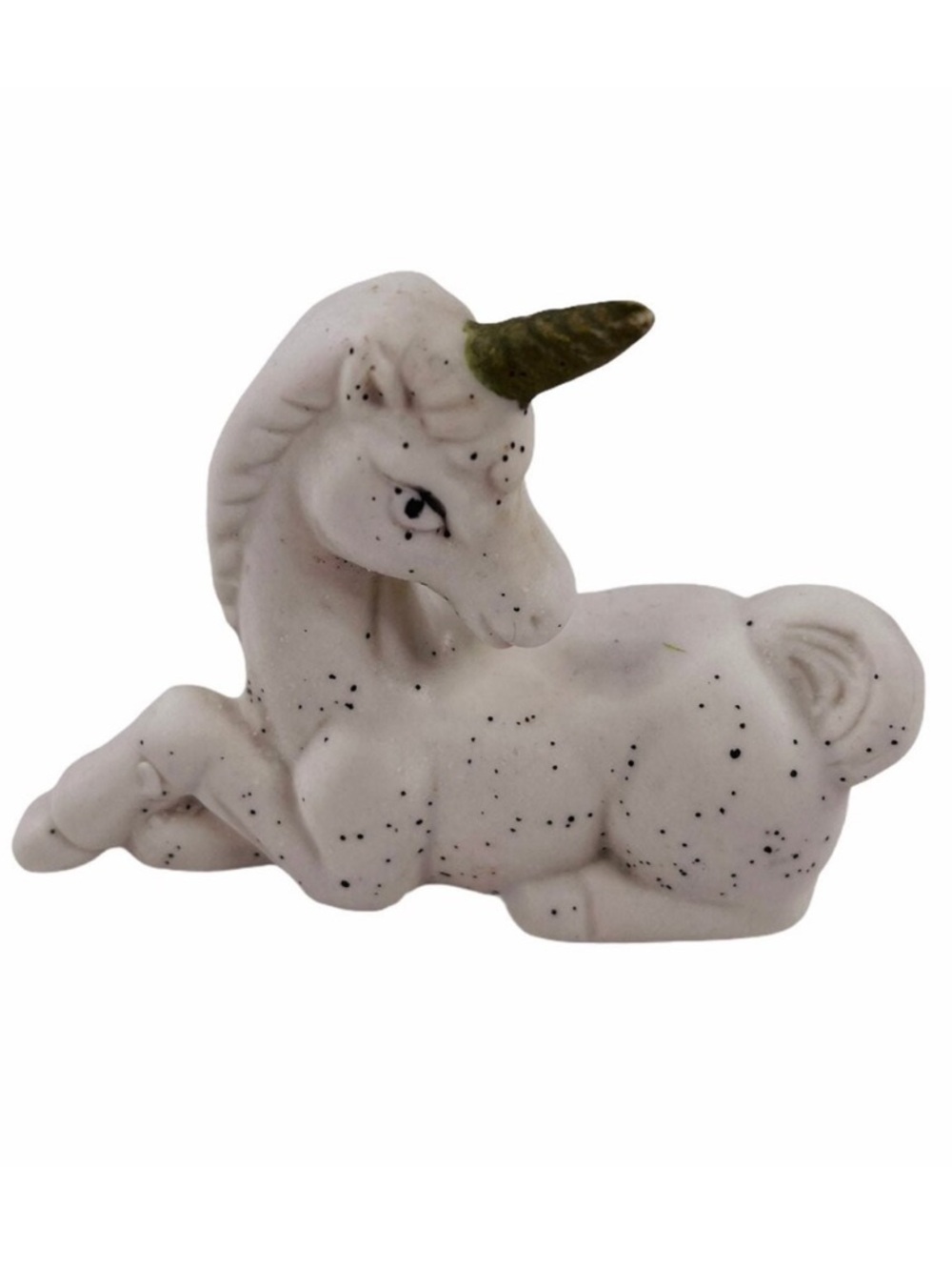 Vintage Unicorn Porcelain Figurine Statue Paper Weight Mythological Fantasy